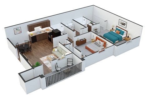 Two Bed Floor Plan